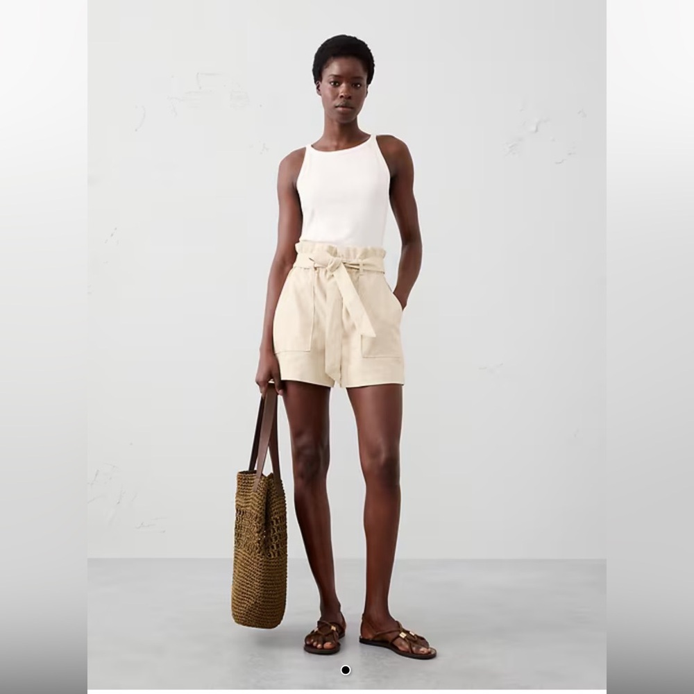 Banana Republic Factory LINEN-BLEND TIE-WAIST SHORT